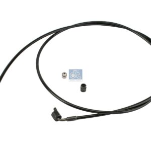 DT Spare Parts 2.70929 Hose line, cabin tilt, D: 8.5 mm, M14 x 1,5, L: 2120 mm, L1: 2123 mm, 362 bar