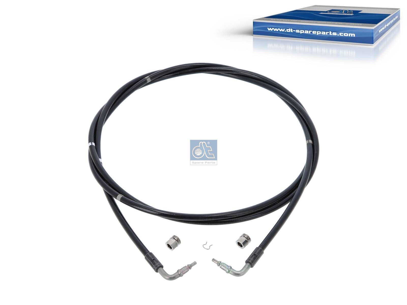 DT Spare Parts 2.70951 Hose line, cabin tilt, D: 7.1 mm, M12 x 1, L: 2535 mm, max. 420 bar