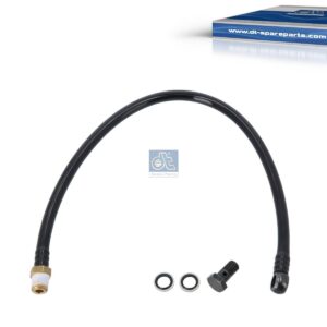 DT Spare Parts 2.70956 Hose line, cabin tilt, M8 x 6, L: 385 mm