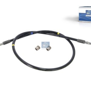 DT Spare Parts 2.70962 Hose line, cabin tilt, M12 x 1, L: 835 mm, 362 bar