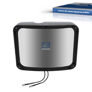 DT Spare Parts 2.73011 Wide view mirror, heated, with frame, R: 400 mm
