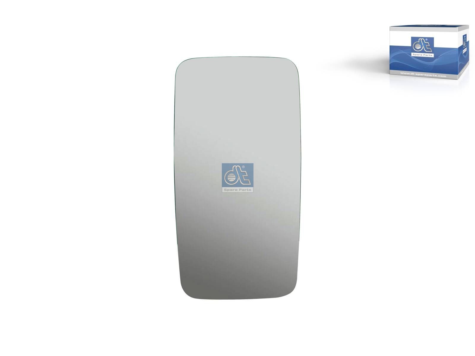 DT Spare Parts 2.73065 Mirror glass, main mirror, heated, R: 1800 mm, W: 190 mm, H: 375 mm