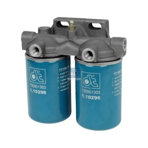 DT Spare Parts 2.91240 Fuel filter, complete, d: 62 mm, D: 76 mm, M16 x 1,5, H: 120 mm