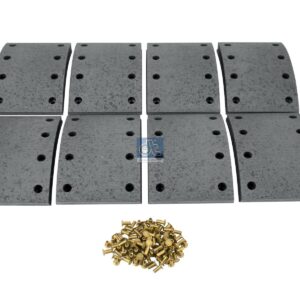 DT Spare Parts 2.94051 Drum brake lining kit, axle kit - oversize, W: 125 mm, S: 19.9 mm