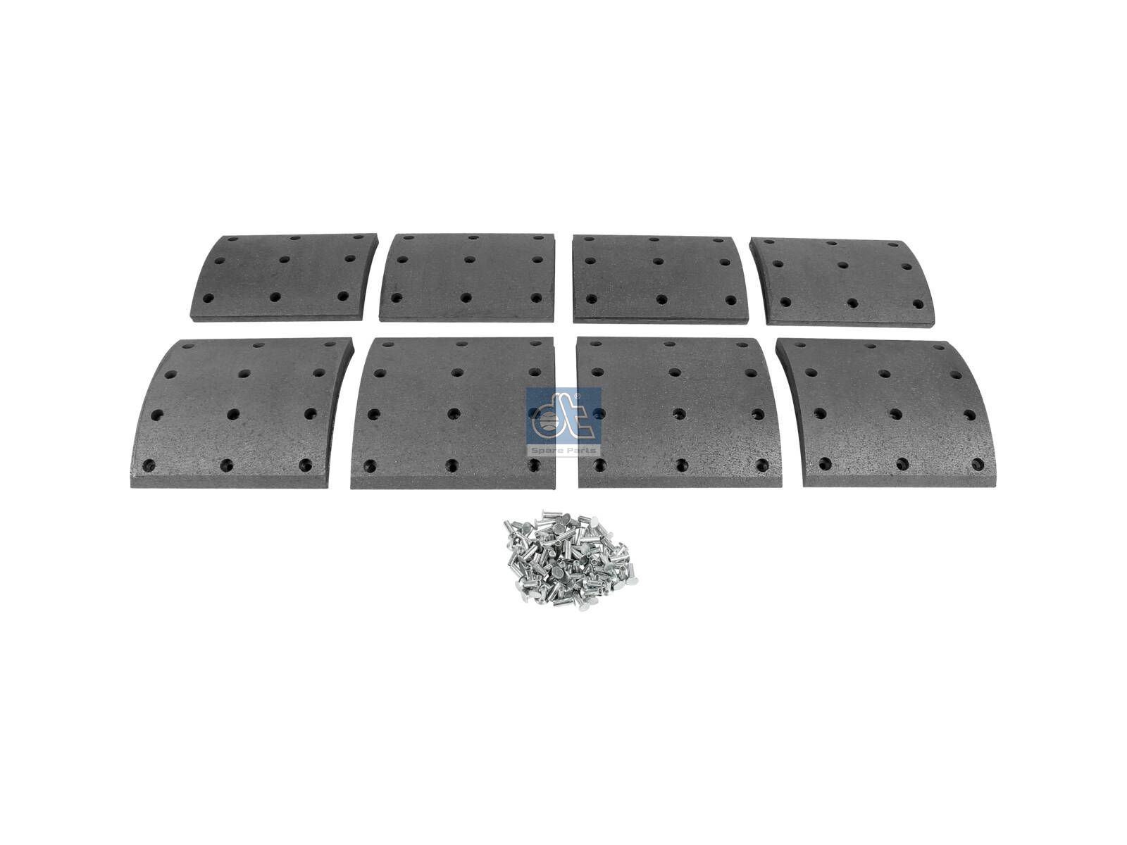 DT Spare Parts 2.94176 Drum brake lining kit, axle kit - oversize, W: 203 mm, S: 20 mm