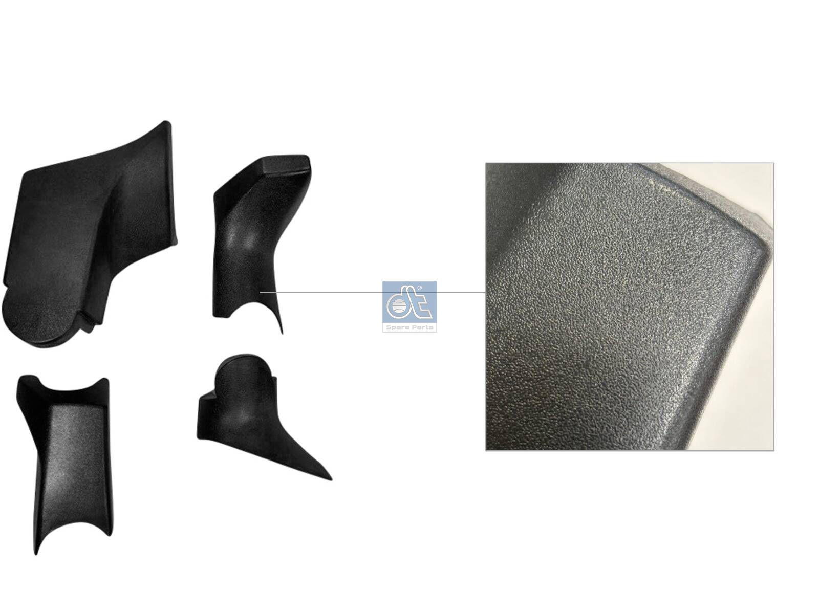 DT Spare Parts 3.00104 Mirror housing, front mirror
