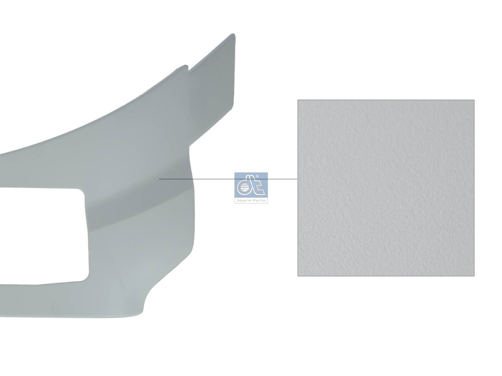 DT Spare Parts 3.00133 Fender trim plate, left