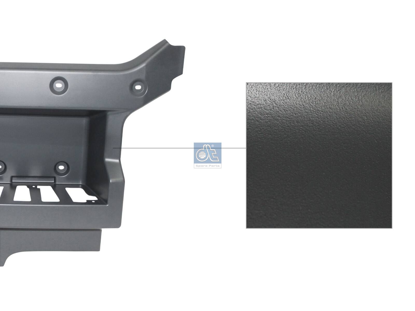 DT Spare Parts 3.00178 Step well case, right, grey