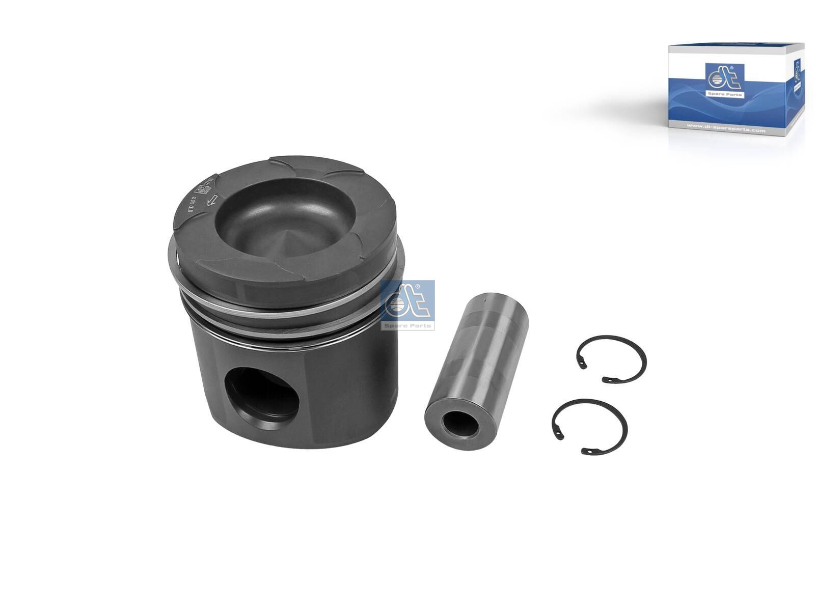 DT Spare Parts 3.10146 Piston, complete with rings, D: 128 mm, L: 141.8 mm