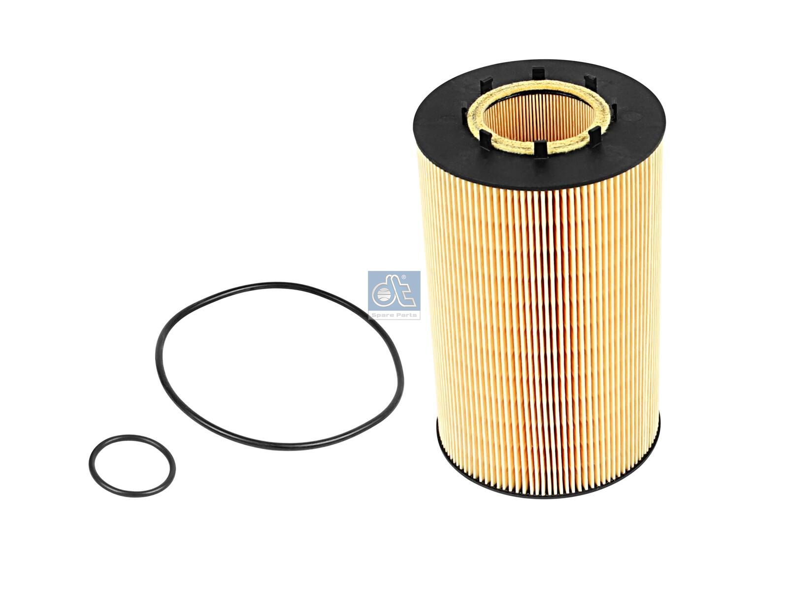 DT Spare Parts 3.14109 Oil filter insert, d1: 51 mm, d2: 55 mm, D: 121 mm, H: 199 mm