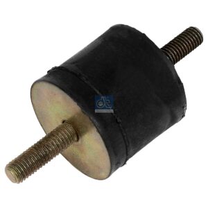 DT Spare Parts 3.25093 Rubber buffer, D: 50 mm, M10 x 1,5, L: 113 mm, H: 45 mm