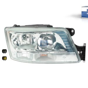 DT Spare Parts 3.31015 Headlamp, right, without bulb, 24 V