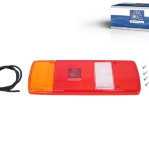 DT Spare Parts 3.32031 Tail lamp glass, L: 343 mm, H: 133 mm