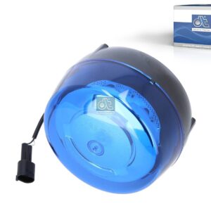 DT Spare Parts 3.32173 Rotating emergency lamp, blue, 32 V, D: 140 mm, H: 82 mm