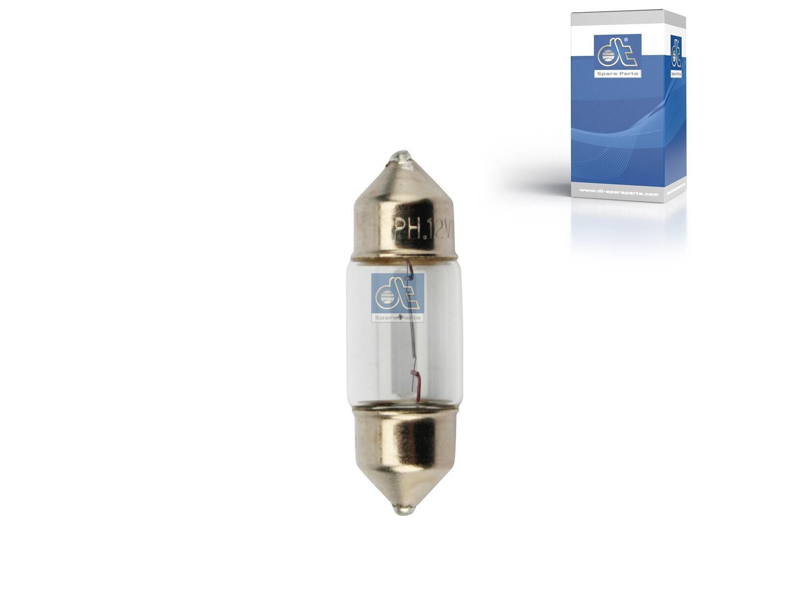 DT Spare Parts 3.32940 Bulb, 12 V, 10 W, L: 27 mm