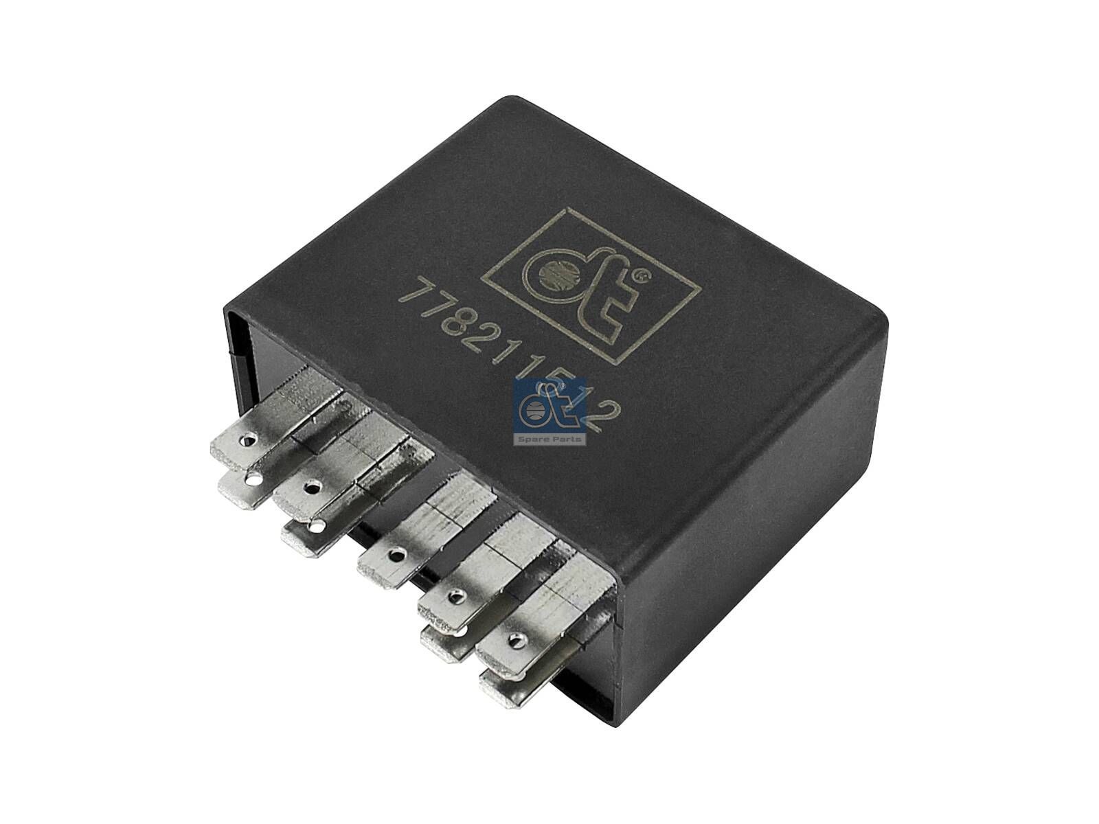 DT Spare Parts 3.33001 Turn signal relay, 24 V, 21 W, (3+1) x 21 W, 9 poles