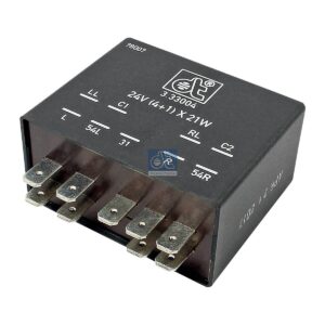 DT Spare Parts 3.33004 Turn signal relay, 24 V, 21 W, (4+1) x 21 W, 9 poles