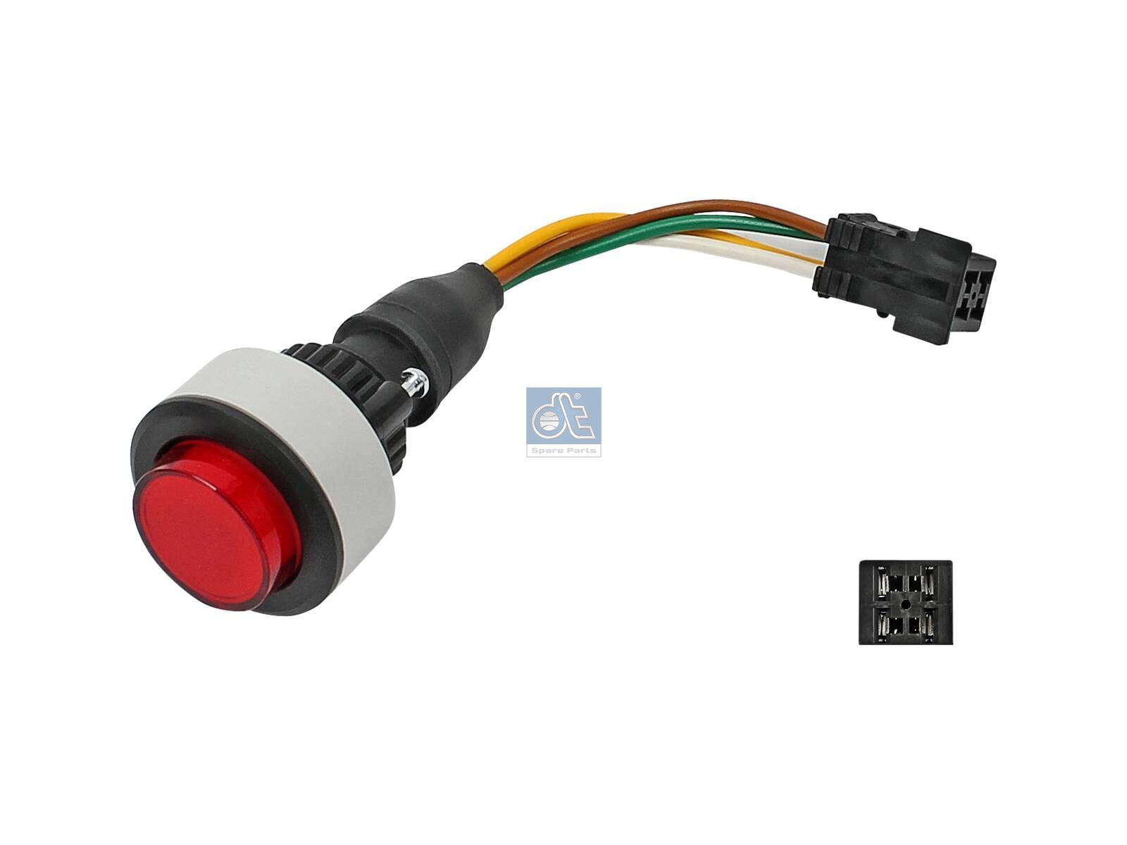 DT Spare Parts 3.33325 Switch, without symbol, red