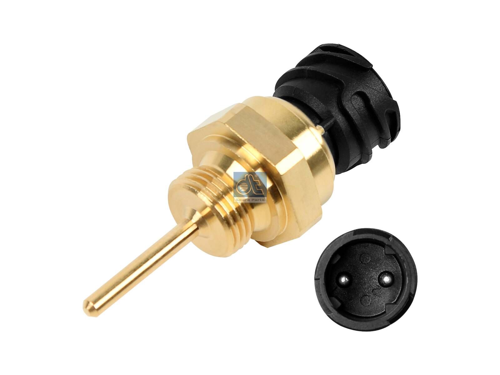 DT Spare Parts 3.37043 Temperature sensor, D: 4 mm, M18 x 1,5, SW: 27, Tmax: 150 °C, 2 poles