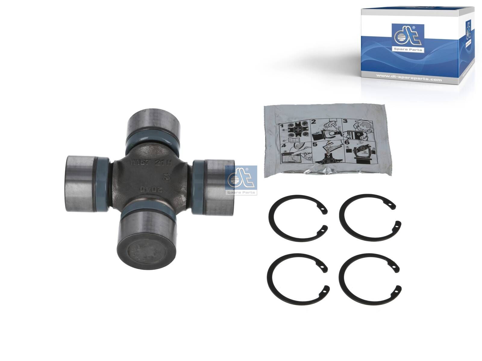 DT Spare Parts 3.59006 Joint cross, maintenance-free, D: 48 mm, L: 135 mm