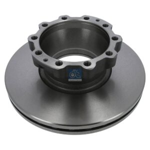 DT Spare Parts 3.62062 Brake disc, D: 335 mm, 10 bores, P: 176 mm, M14 x 1,5, d: 154 mm, H: 118 mm, S: 34 mm, s: 28 mm