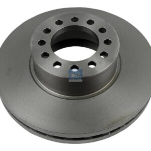 DT Spare Parts 3.62069 Brake disc, D: 377 mm, 12 bores, b: 17 mm, P: 144 mm, d: 106 mm, H: 111 mm, S: 45 mm, s: 37 mm
