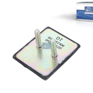 DT Spare Parts 3.65227 Buffer stop, Lb: 30 mm, M8 x 1,25, Lu: 33 mm, L: 80 mm, W: 66 mm, S: 17 mm