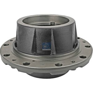 DT Spare Parts 3.67614 Wheel hub, without bearings, d1: 180 mm, d2: 170 mm, D: 369 mm, 10 bores, b: 22 mm, H: 201 mm
