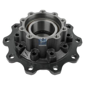 DT Spare Parts 3.67616 Wheel hub, with bearing, with ABS ring, d1: 160 mm, d2: 160 mm, D: 380 mm, 10 bores, b: 22 mm, P: 335 mm, H: 163 mm