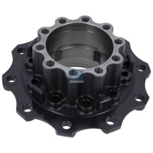 DT Spare Parts 3.67630 Wheel hub, without bearings, d1: 160 mm, d2: 160 mm, D: 380 mm, 10 bores, b: 22 mm, H: 165 mm