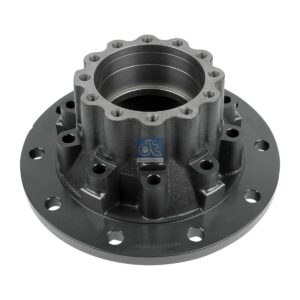 DT Spare Parts 3.67631 Wheel hub, without bearings, without ABS ring, d1: 145 mm, d2: 160 mm, D: 380 mm, 10 bores, b: 22 mm, H: 234 mm