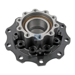 DT Spare Parts 3.67633 Wheel hub, with bearing, d1: 160 mm, d2: 160 mm, D: 380 mm, 10 bores, b: 22 mm, H: 165 mm