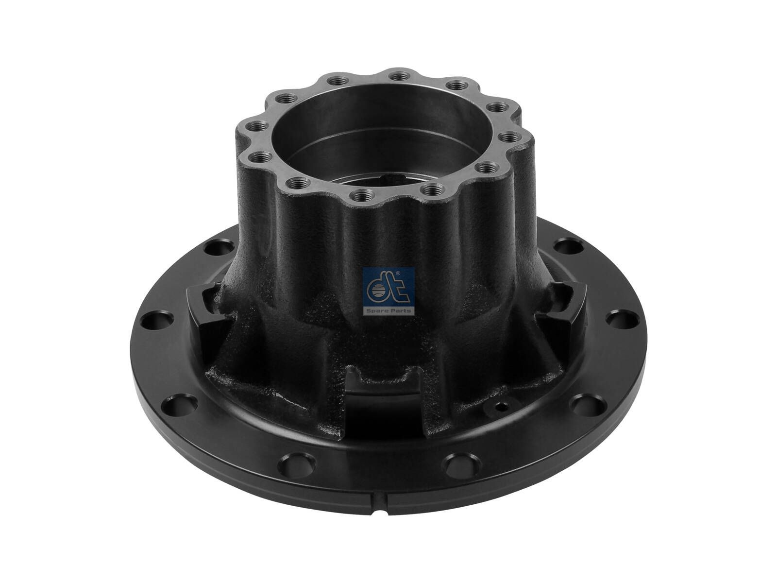 DT Spare Parts 3.67636 Wheel hub, without bearings, d1: 145 mm, d2: 160 mm, D: 369 mm, 10 bores, b: 22 mm, H: 230 mm