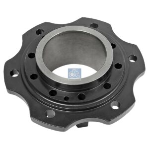 DT Spare Parts 3.67638 Wheel hub, without bearings, d1: 140 mm, d2: 140 mm, D: 121.5 mm, 6 bores, b: 18 mm, H: 290 mm