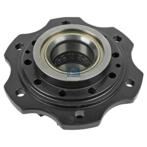 DT Spare Parts 3.67639 Wheel hub, with bearing, d1: 140 mm, d2: 140 mm, D: 121.5 mm, 6 bores, b: 18 mm, H: 290 mm