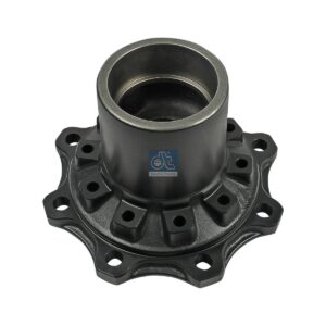 DT Spare Parts 3.67640 Wheel hub, without bearings, d1: 85 mm, d2: 120 mm, D: 322 mm, 8 bores, b: 20 mm, H: 161 mm