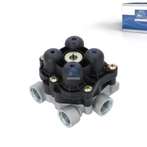 DT Spare Parts 3.72084 4-circuit-protection valve, M22 x 1,5, max. 13 bar, Po21: 6.9 bar, Po22: 6.9 bar, Po23: 7 bar, Po24: 6.9 bar, Pc21: 4.5 bar, Pc22: 4.5 bar, Pc23: 4.5 bar, Pc24: 4.5 bar