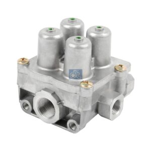 DT Spare Parts 3.72085 4-circuit-protection valve, M16 x 1,5, M22 x 1,5, max. 13 bar, Po21: 6.9 bar, Po22: 6.9 bar, Po23: 7 bar, Po24: 6.9 bar, Pc21: 6.4 bar, Pc22: 6.4 bar, Pc23: 6.4 bar, Pc24: 6.4 bar
