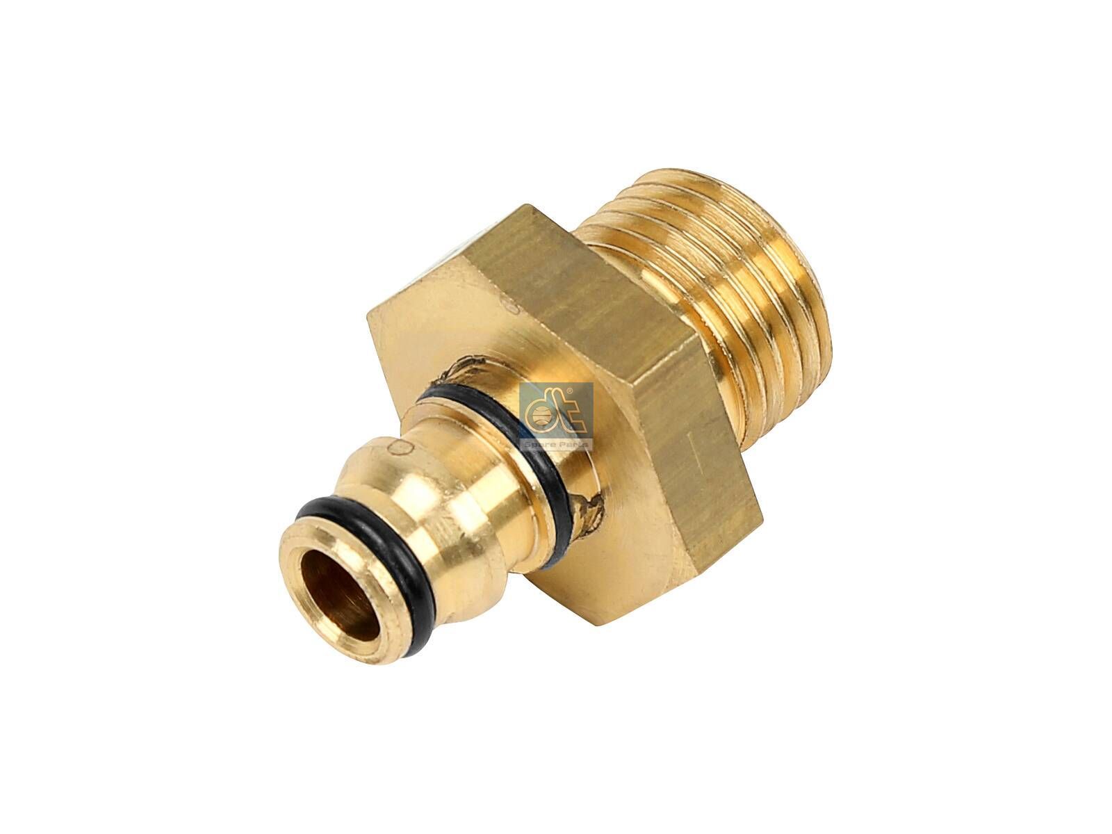 DT Spare Parts 3.72310 Straight nipple, D: 9.5 mm, M16 x 1,5