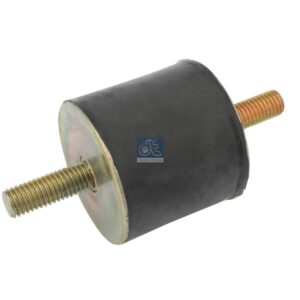 DT Spare Parts 3.72520 Rubber buffer, D: 50 mm, M10 x 1,5, LTh: 28 mm, H: 45 mm