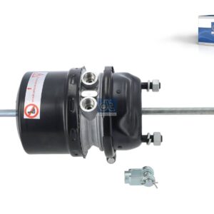 DT Spare Parts 3.74006 Spring brake cylinder, left, M16 x 1,5, M22 x 1,5, Ls: 57 mm, Lp: 200 mm