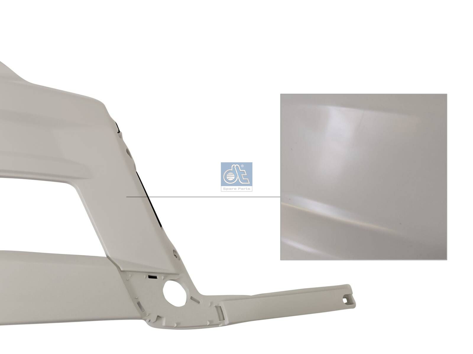 DT Spare Parts 3.79982 Bumper corner, right, primed