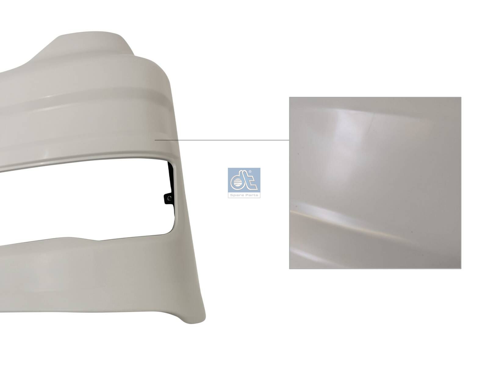 DT Spare Parts 3.79983 Bumper corner, left, primed