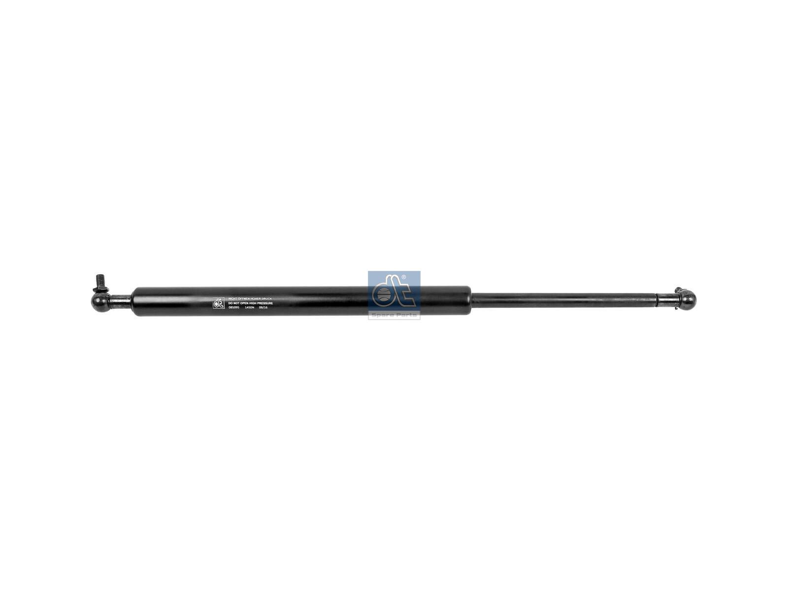 DT Spare Parts 3.80766 Gas spring, L: 540 mm, 1450 N, Ls: 175 mm