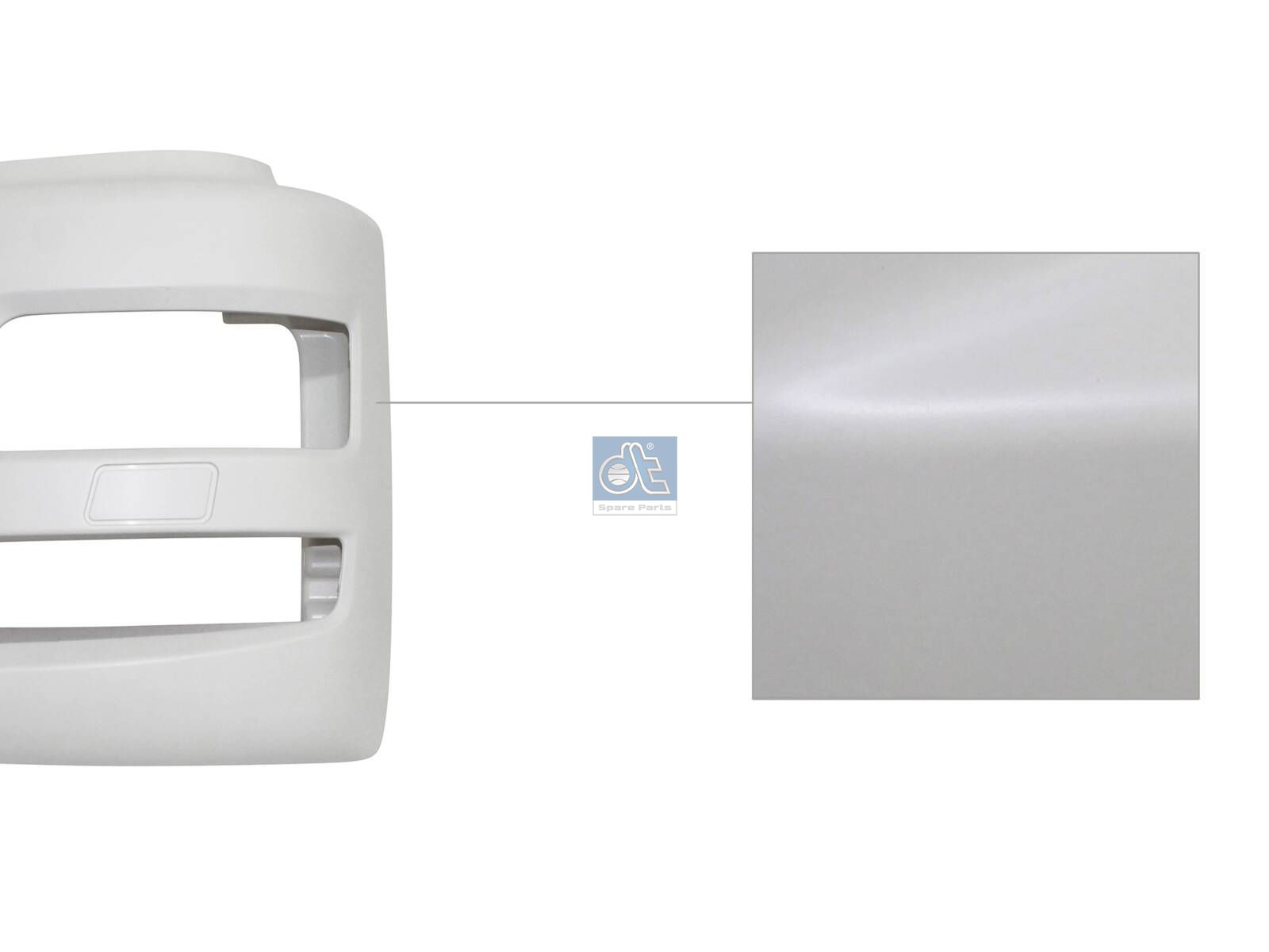 DT Spare Parts 3.81260 Bumper cover, left, primed