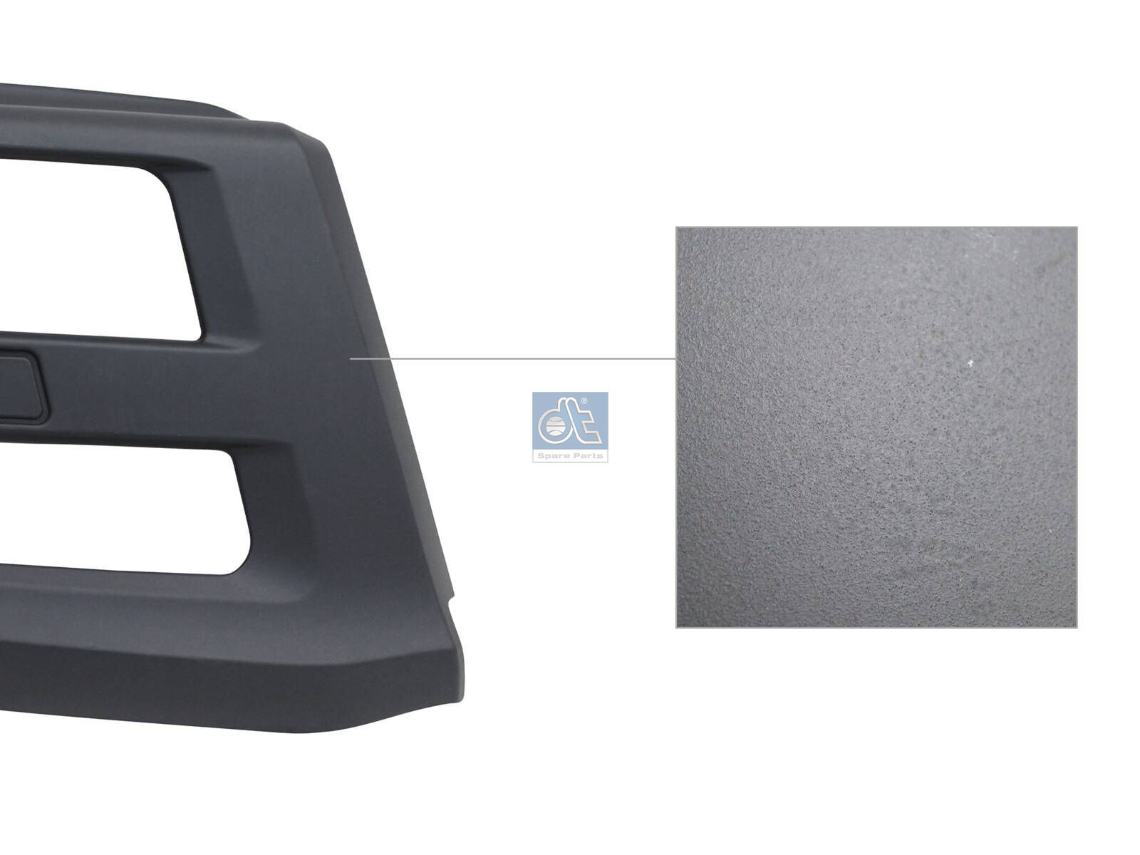 DT Spare Parts 3.81294 Bumper cover, right, grey