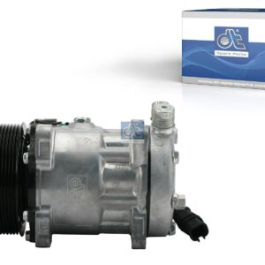 DT Spare Parts 3.82241 Compressor, air conditioning, oil filled, 24 V, 8 PK, DP: 119 mm, 8 grooves