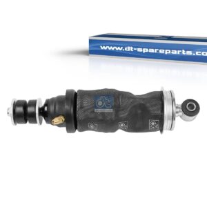 DT Spare Parts 3.83013 Cabin shock absorber, with air bellow, D1: 13 mm, D2: 45 mm, b: 14 mm, M12 x 1,5, Lmin: 230 mm, Lmax: 312 mm