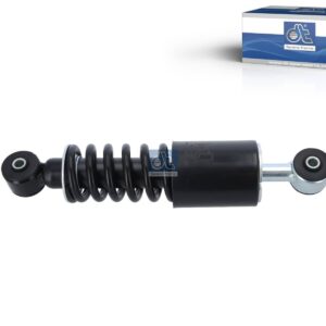 DT Spare Parts 3.83023 Cabin shock absorber, D: 45 mm, b: 12 mm, Lmin: 318 mm, Lmax: 378 mm