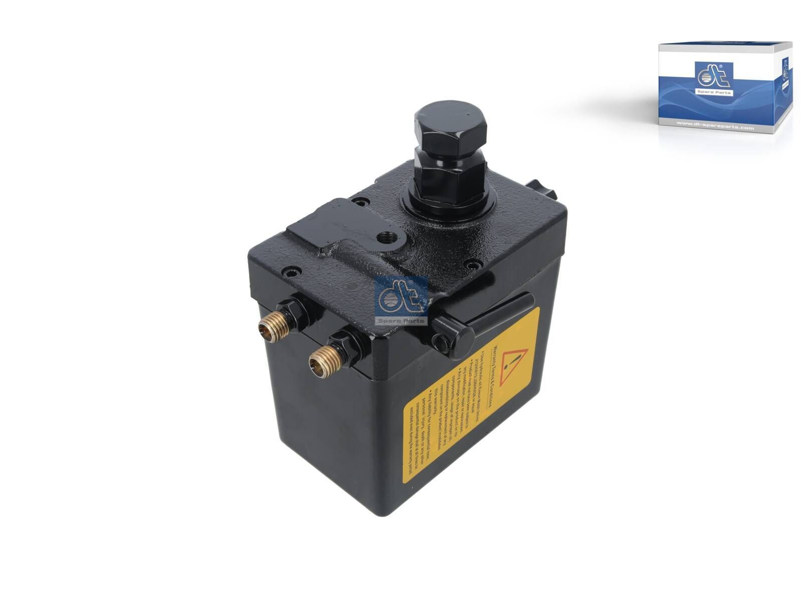 DT Spare Parts 3.84010 Cabin tilt pump, 580 ml, M12 x 1,5, M12 x 1,5, L: 130 mm, W: 87 mm, H: 121 mm, 280 bar